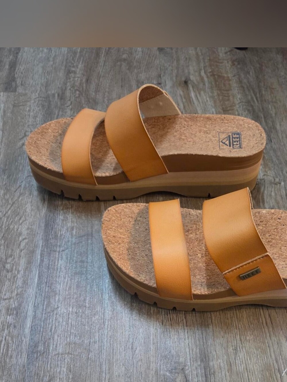 Reef Women's Cushion Vista Higher sandals color Natural Size 9 - Picture 4 of 5